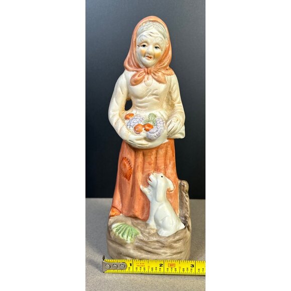Vtg Homco Bisque Peasant Old Lady Figurines Elderly Farmers Home Decor -Set of 3 - Picture 9 of 10